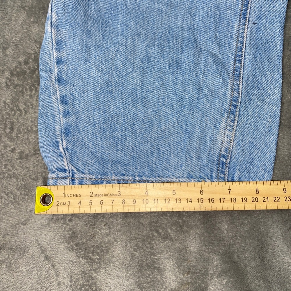 Wild Fable Barrel Jeans Women 6 Light Wash Blue High Rise Curved Leg Articulated - Picture 6 of 14